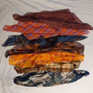 Lot of 7 Vintage Scarves